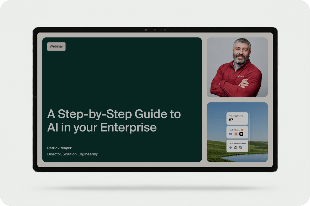 Webinar preview: A Step-by-Step Guide to AI in your Enterprise, presented by Patrick Mayer, Director, Solution Engineering
