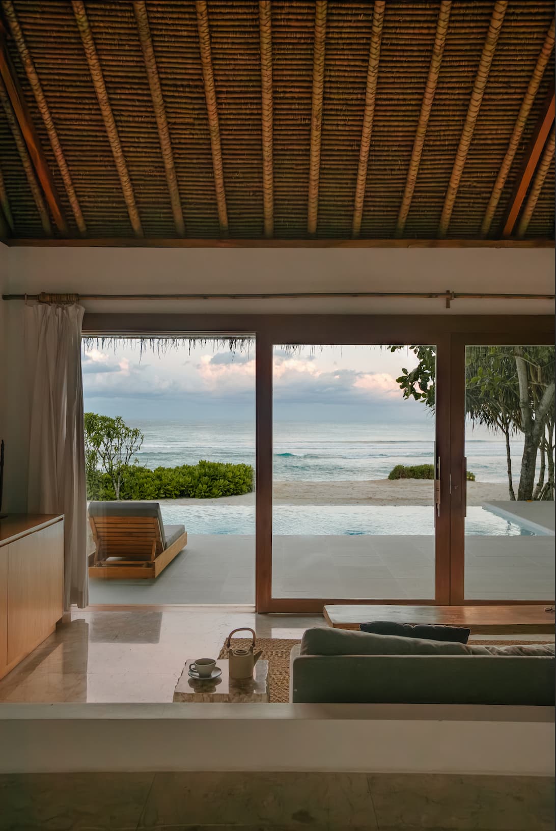 Beach Pool View From Indoor of The Villa