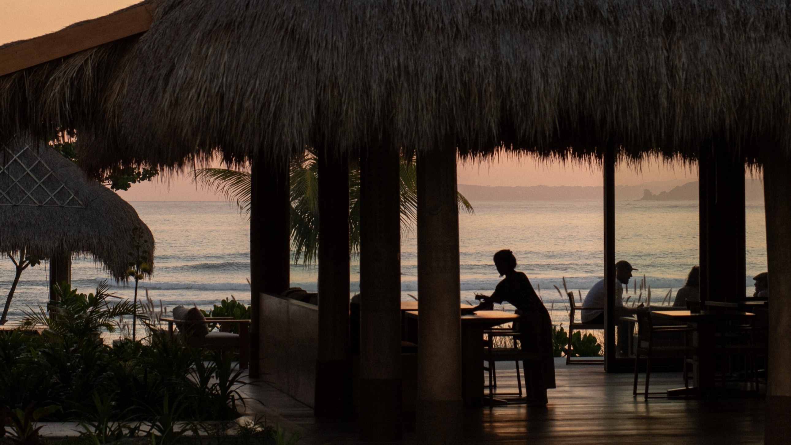 Ocean view from The Sanubari Restaurant.