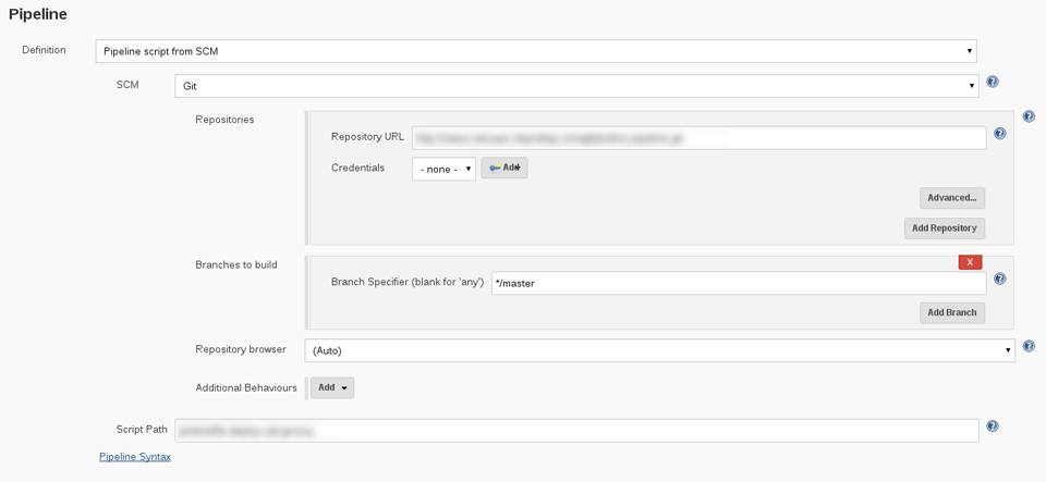Jenkins Pipeline Plugin