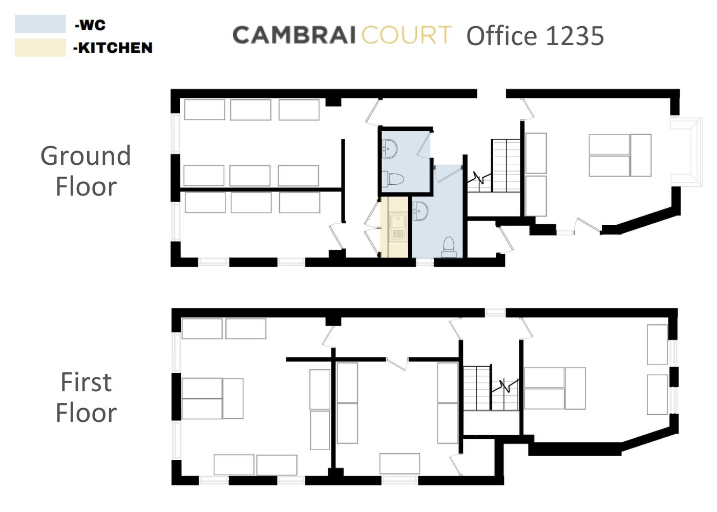 The floorplan of office 1235