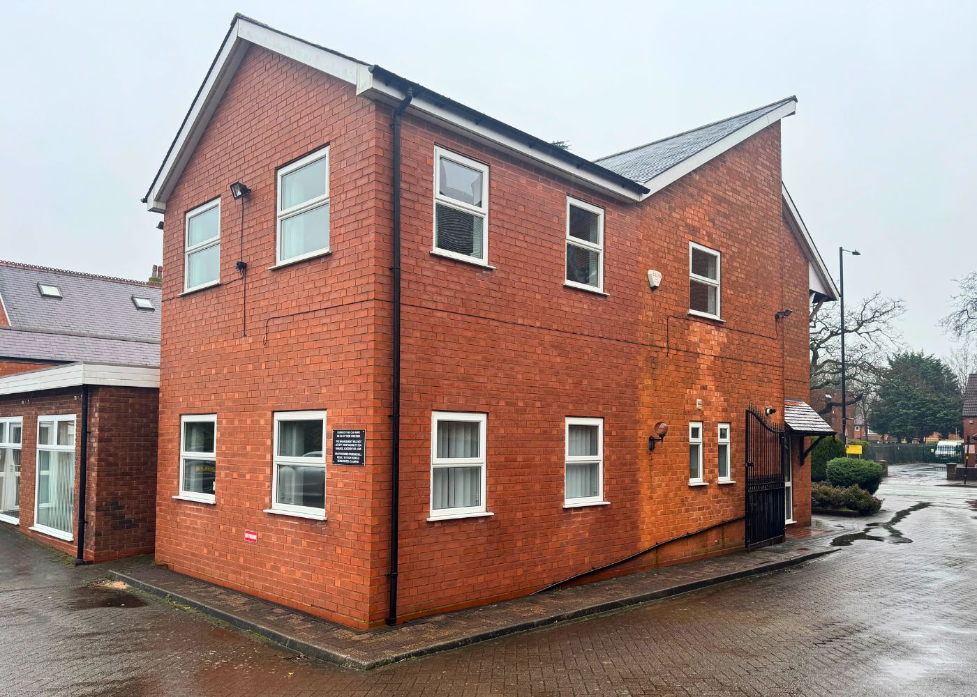 The rear outside of Office 1235