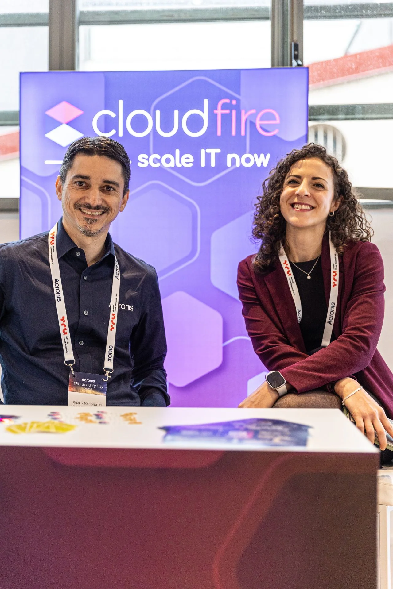 Giulia di CloudFire e Gilberto di Acronis