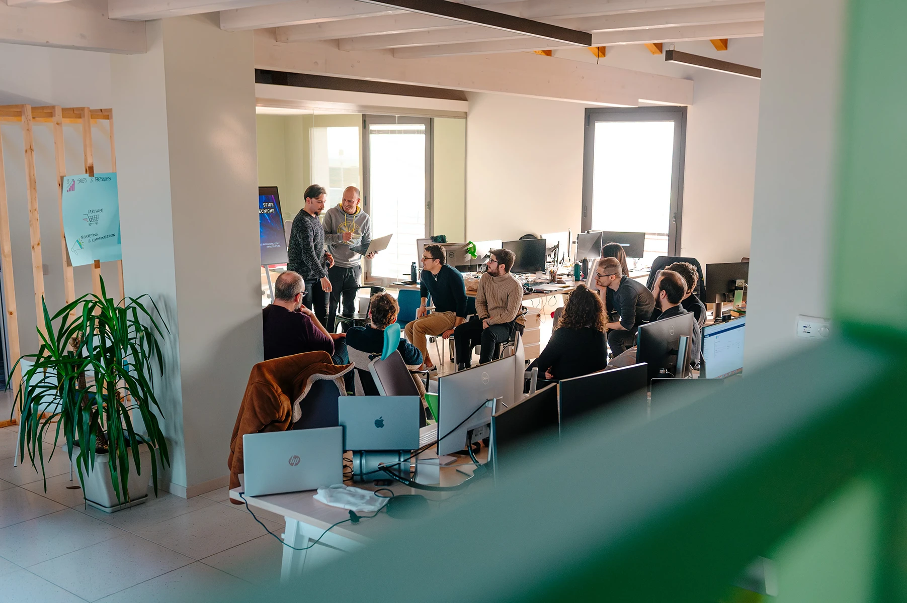 Team CloudFire durante un’attività di team building
