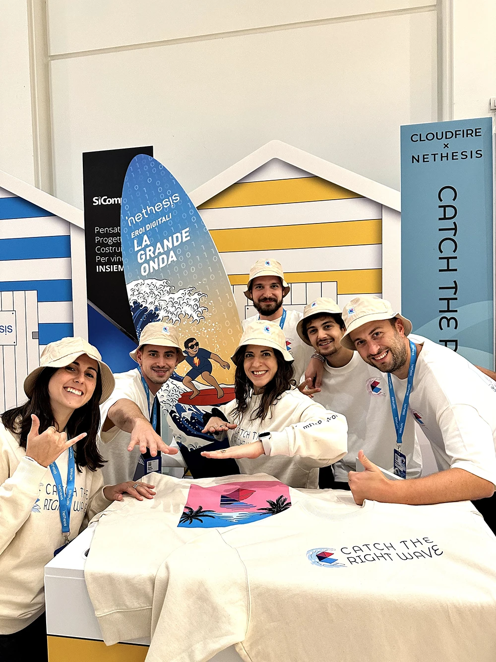 Foto gruppo CloudFire al Meeting Eroi digitali di Nethesis
