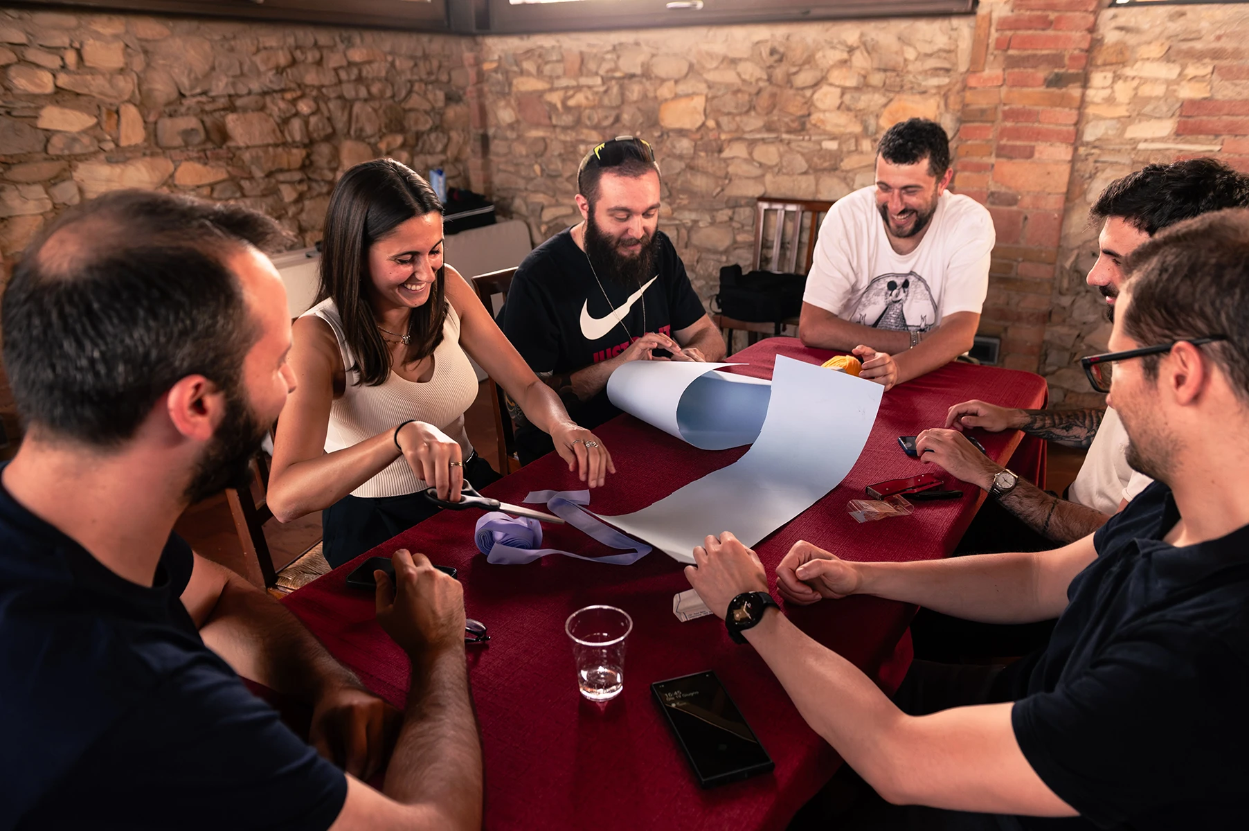 Team CloudFire durante un’attività di team building