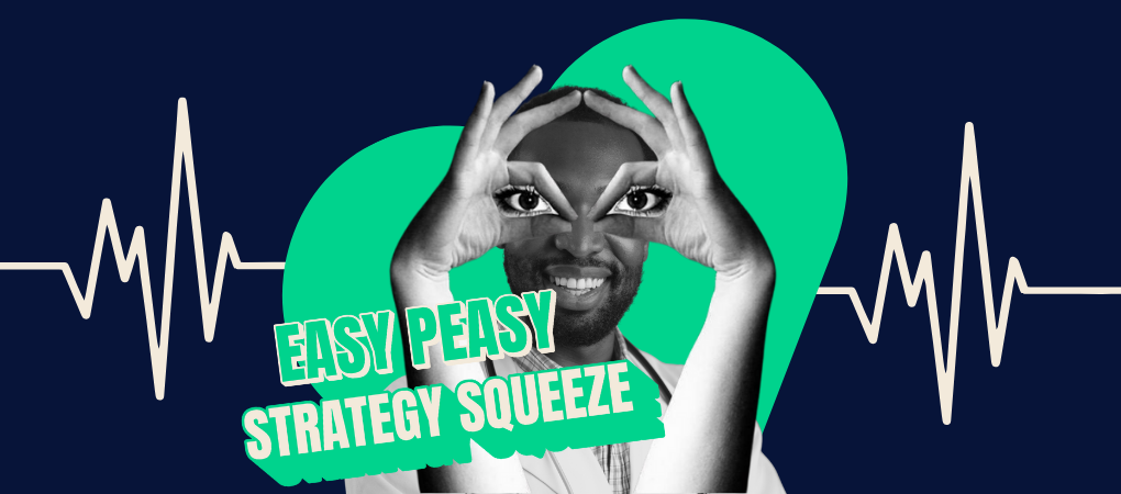 Illustration of a leader reviewing a playful social health dashboard.