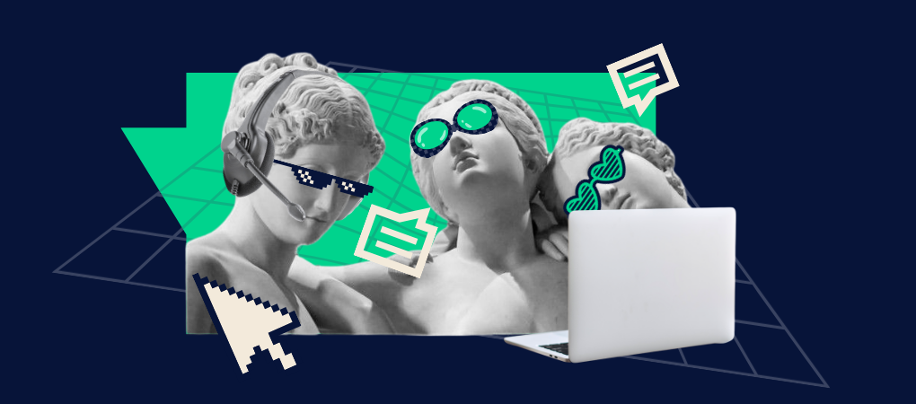 Split illustration of monitoring (notifications) versus listening (broader social insights).