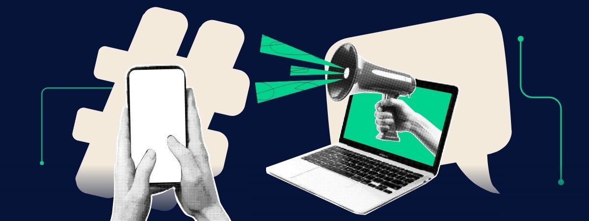 Social media dashboard showing trust and sentiment analysis trends for South African brands