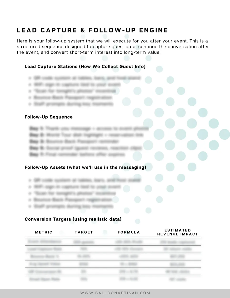 Capture leads and follow up with your event attendees to keep generating revenue after your event is over.