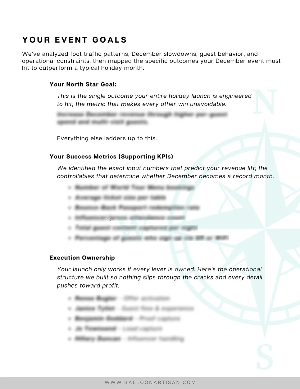 Set event goals that double your event profit in our 2X profit audit.