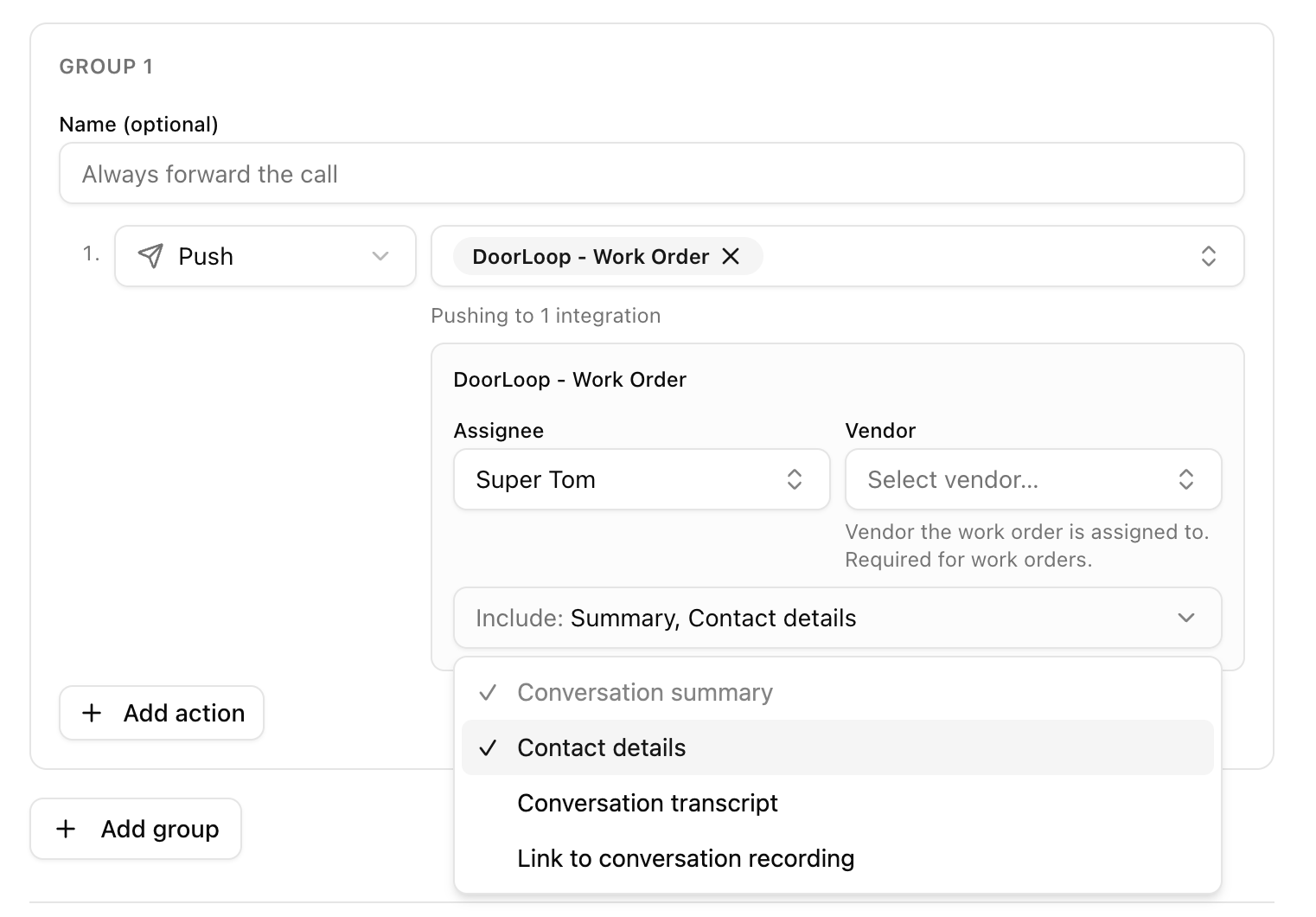 Integration and settings upgrades