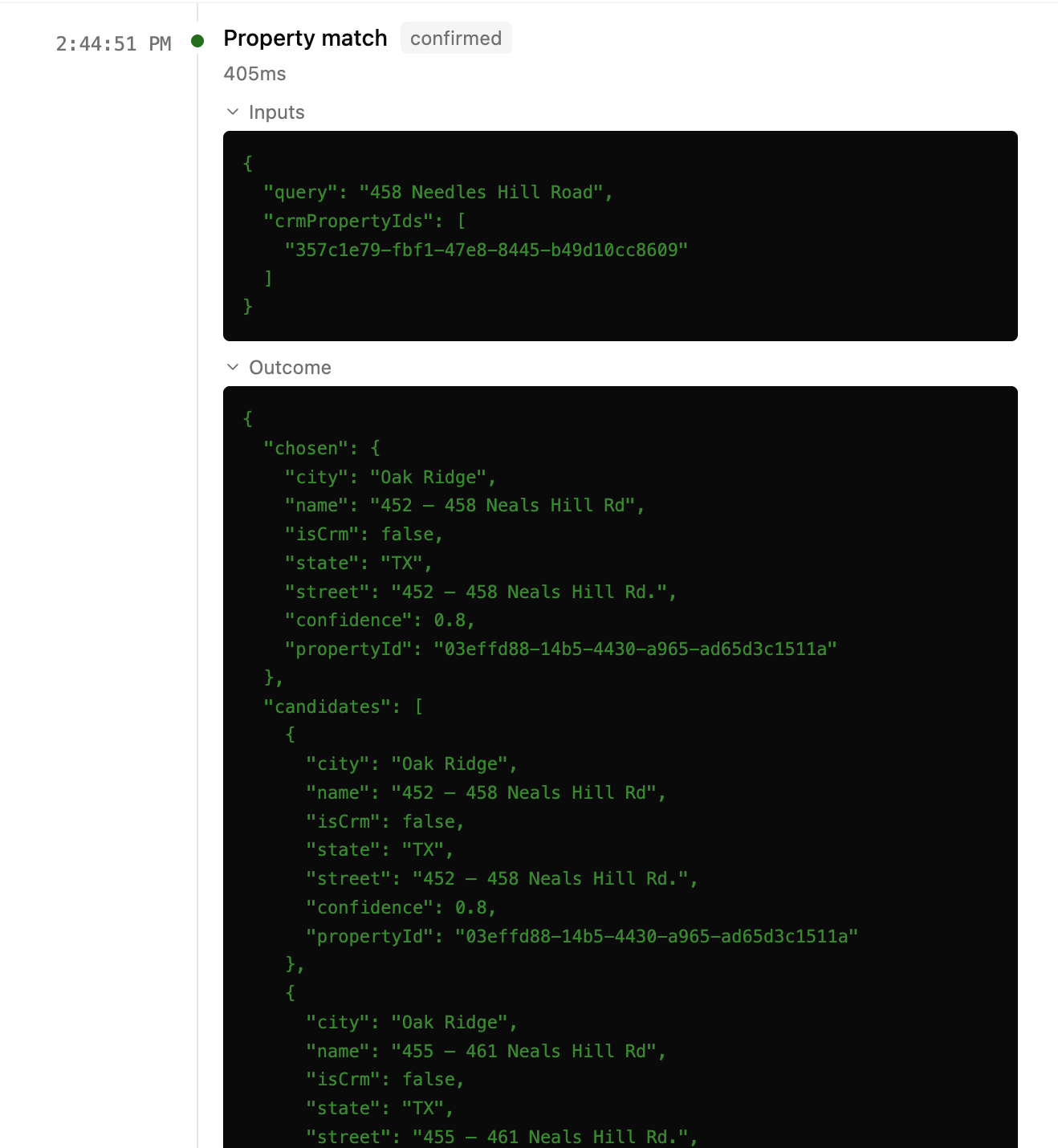 Mid-call property matching and graceful fallbacks