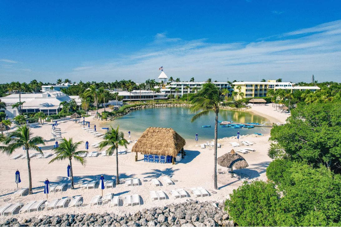 Beach and lagoon at Ocean Reef Club