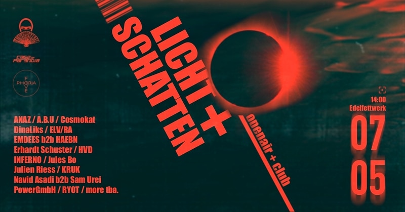 Event Banner vom neusten Techno Event von Fivephoria.