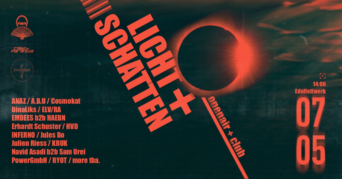 Event Banner vom neusten Techno Event von Fivephoria. 