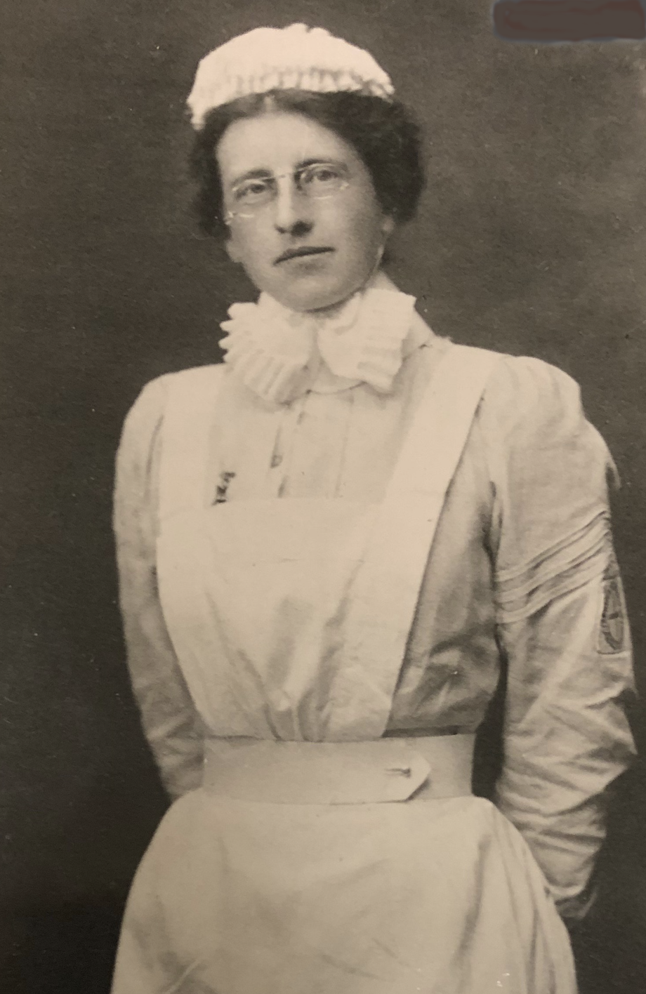 Nurse Edna Pengelly, 1910. Wellington Hospital Archives, as gathered by Ron Easthope, honorary archivist and retired cardiologist. Further image details unknown; reproduced with permission from Health New Zealand | Te Whatu Ora. 