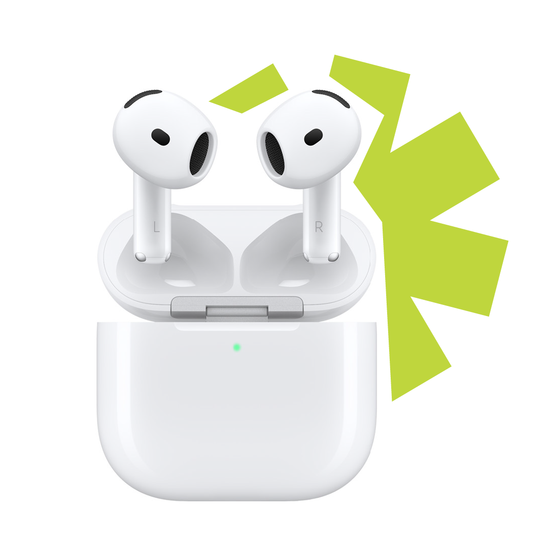An image of a pair of airpods