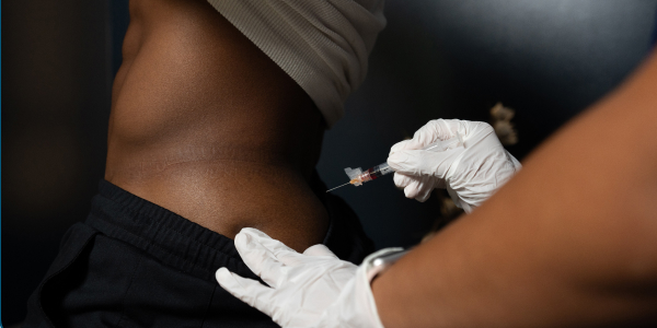 Man gets Vitamin D IM Shot at Restore for longevity support