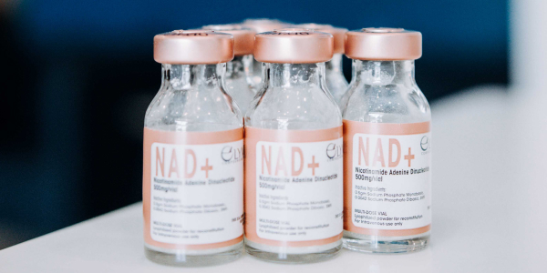 Image of NAD+ vials at Restore Hyper Wellness