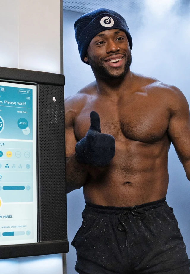 exterior of the Restore Hyper Wellness cryotherapy chamber