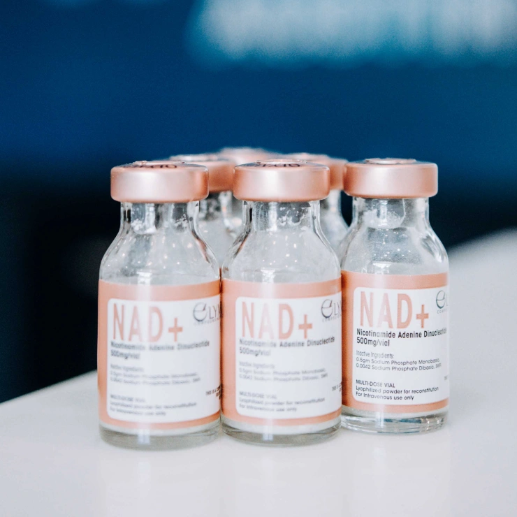 Customer receiving NAD+ IM Shot Therapy in West Lake Hills, TX