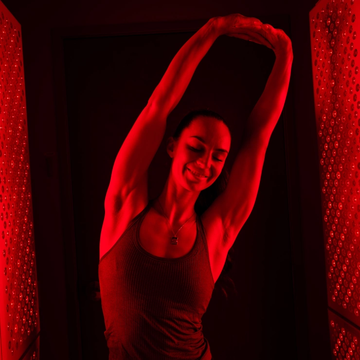 Customer receiving Red Light Therapy in Virginia Beach, VA