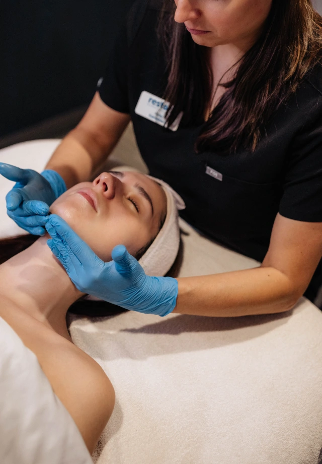woman receiving a Marini Retinol Plus Facial