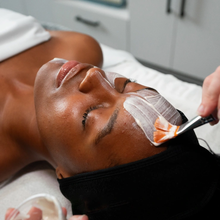 Woman receiving the Marini® Advanced Clinical Peel