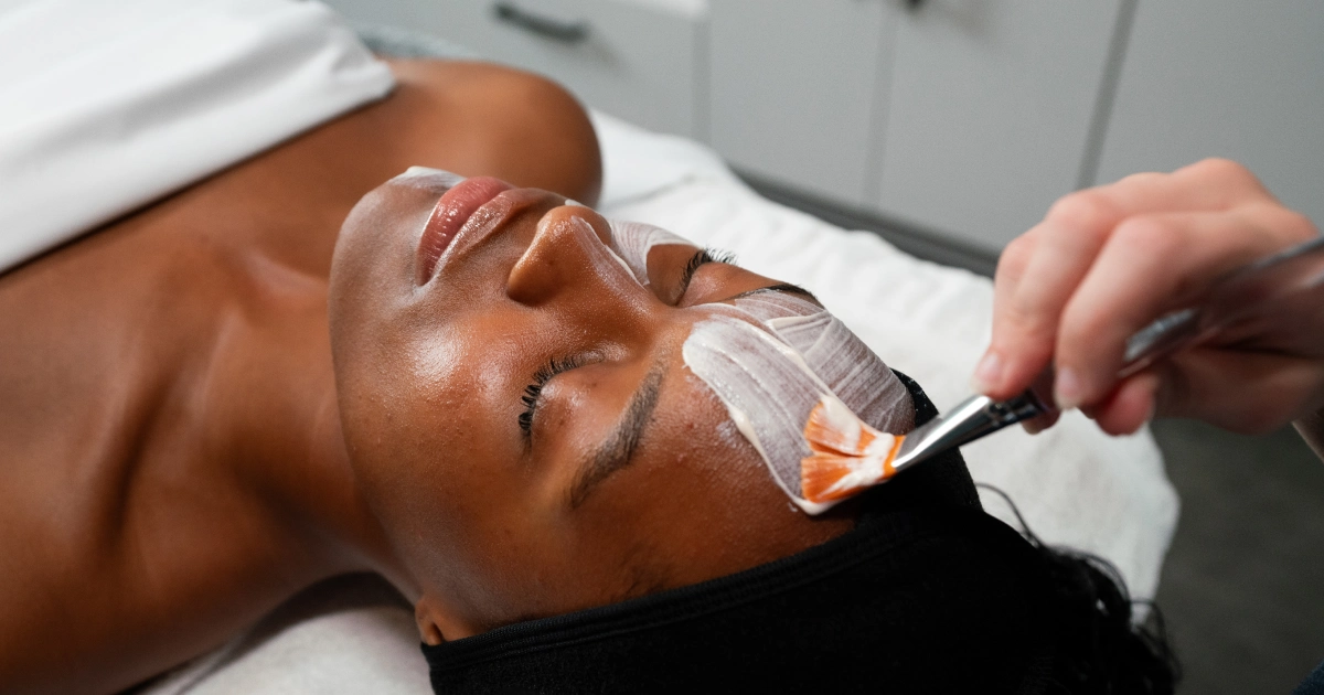 Woman receiving the Marini® Advanced Clinical Peel