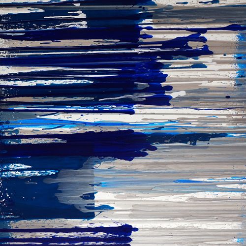 SILVER 2022 S40 02 100x100x5cm acrylic on canvas 2022 (c)nakajima mugi