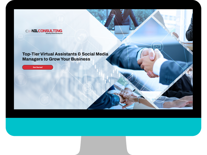 A screenshot ofNIL Consulting - a website designed by Cutting Edge Solutions