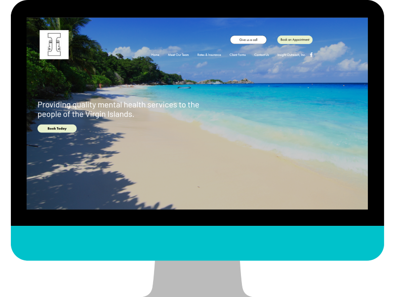 A screenshot of Insight Psychological Services LLC - a website designed by Cutting Edge Solutions