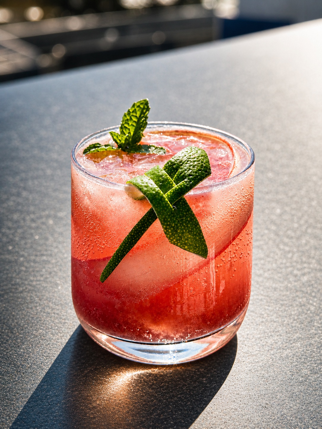 Chef Mario Buccellati Rhubarb Spritz for Bloom Spring Tasting