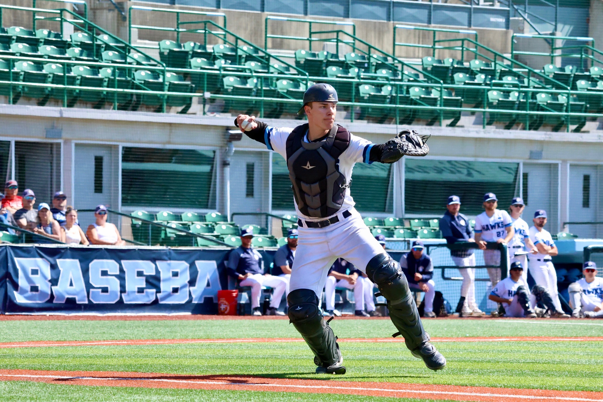 Hawks Split With First Place PBA