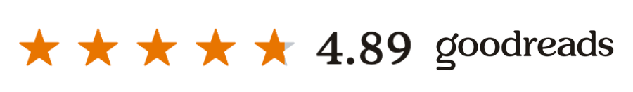 4.89 rating on goodreads