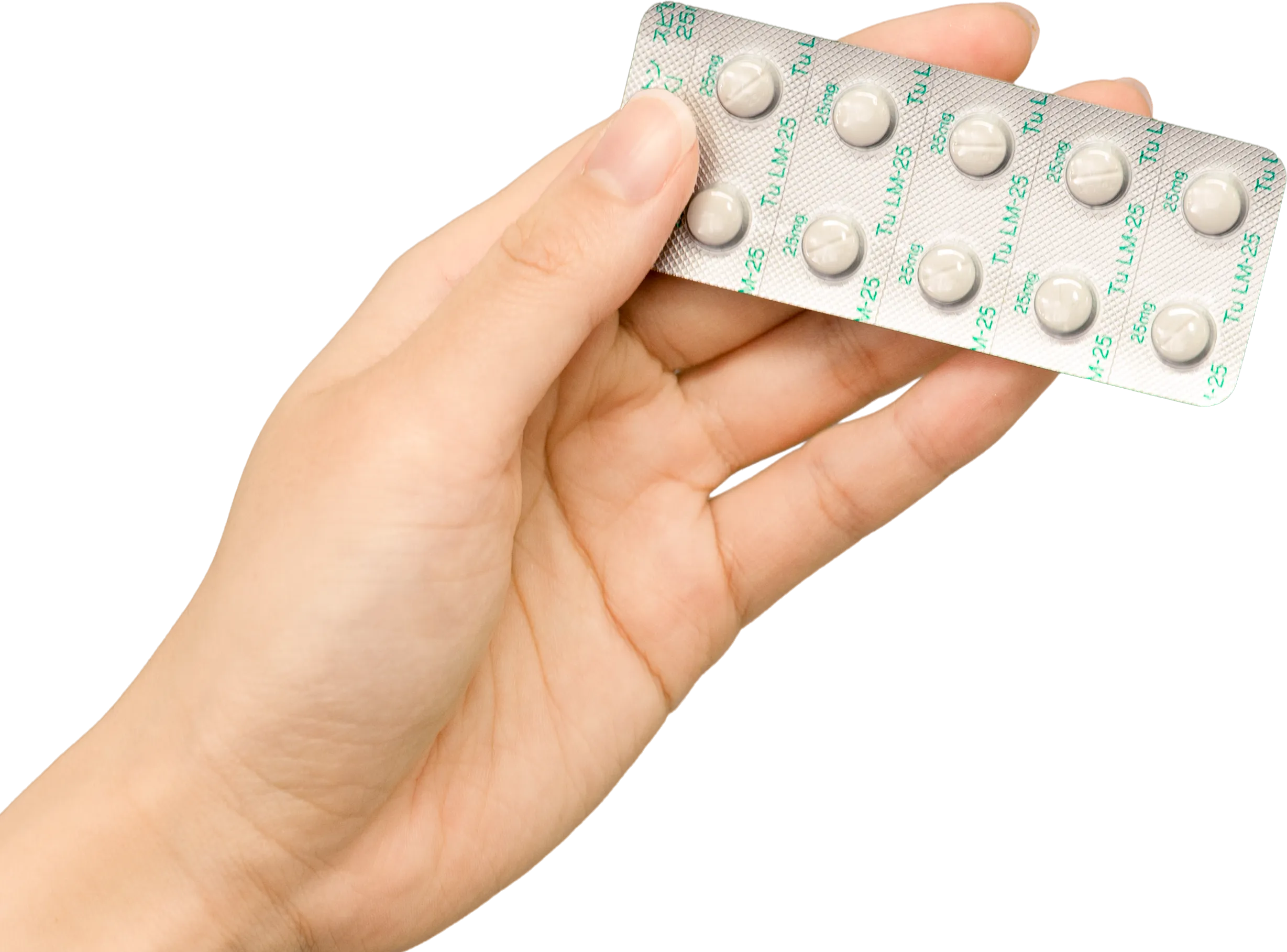 女性薄毛治療薬スピロノラクトンの医薬品の画像