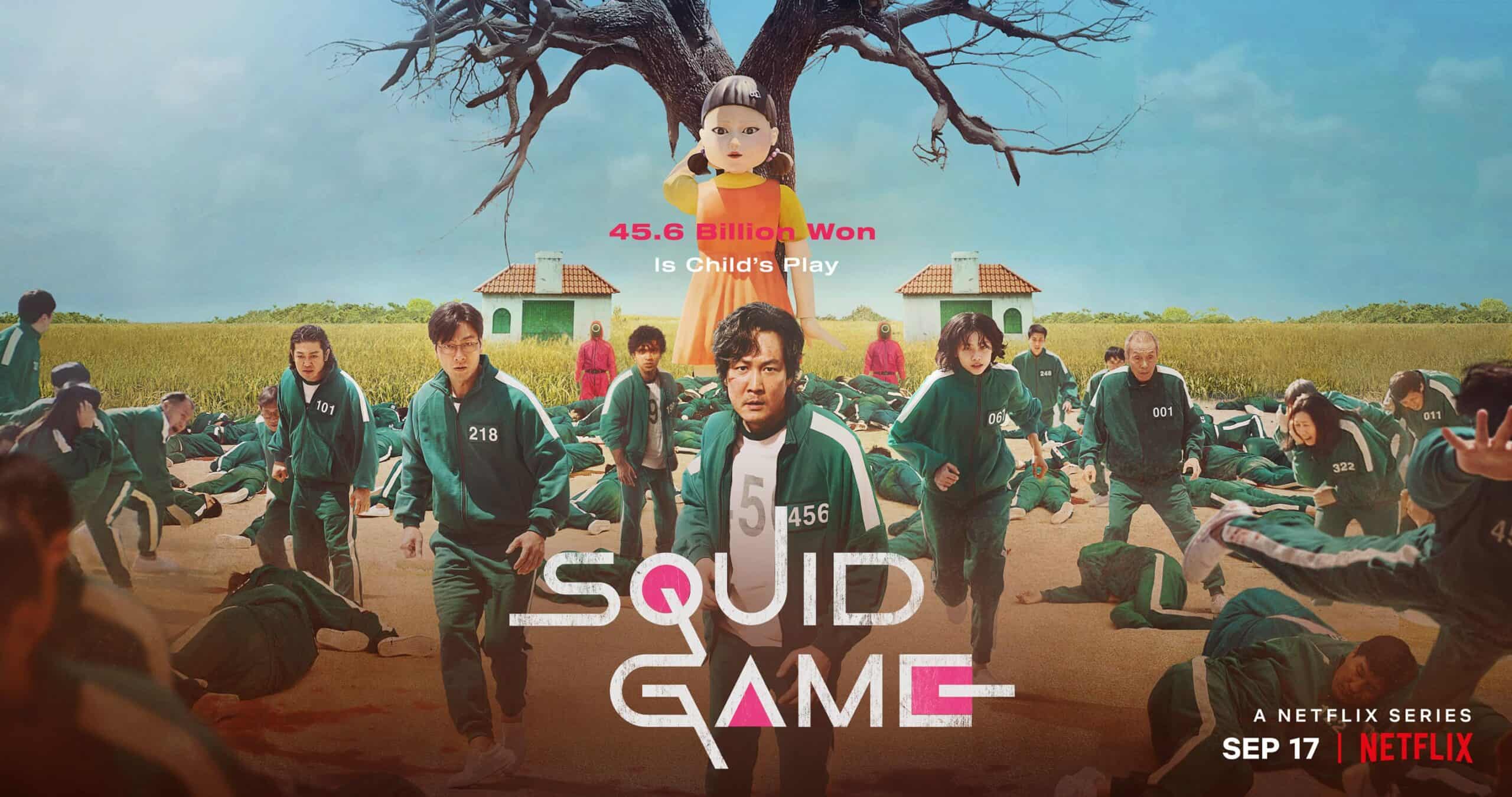 Bannière de présentation de la saison 2 de Squid Game - Panache