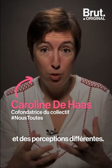Interview de Caroline de Haas cofondatrice du collectif #NousToutes pour Brut. Panache