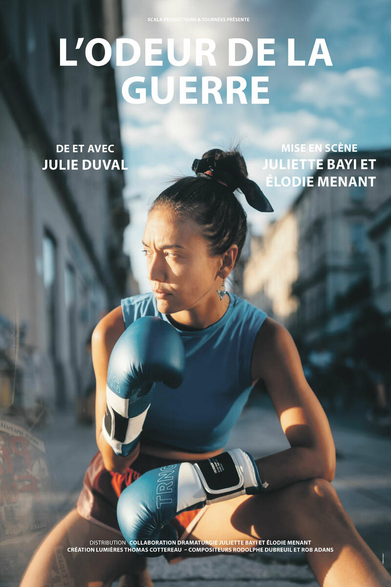 Couverture du spectacle "Odeur de la Guerre" qui parle du syndrome de l'imposteur - Panache