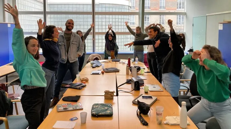 Photo prise lors d'un atelier avec Panache et Makesense 