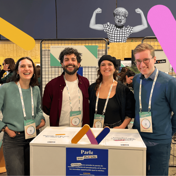 Image des formateurs Panache lors d'un salon