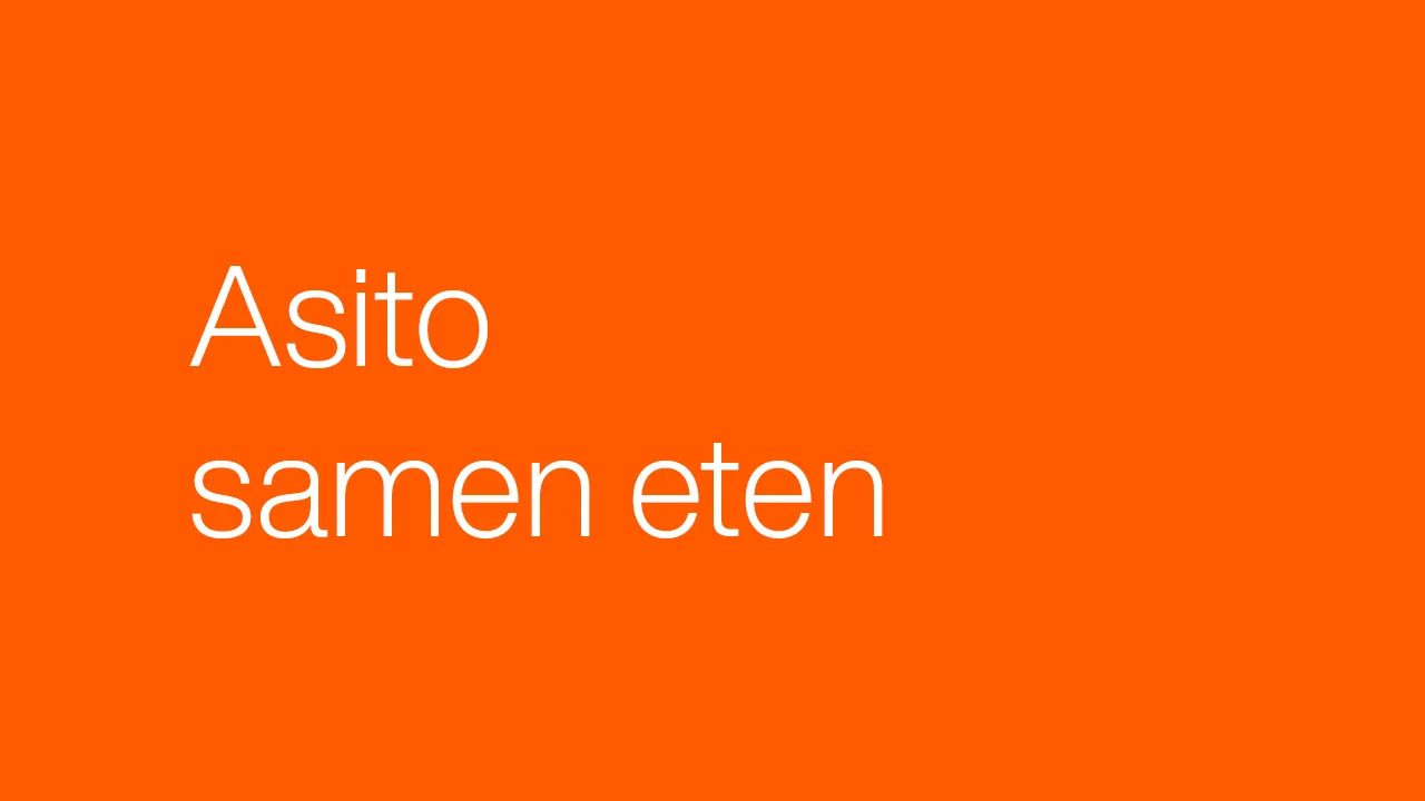Asito samen eten