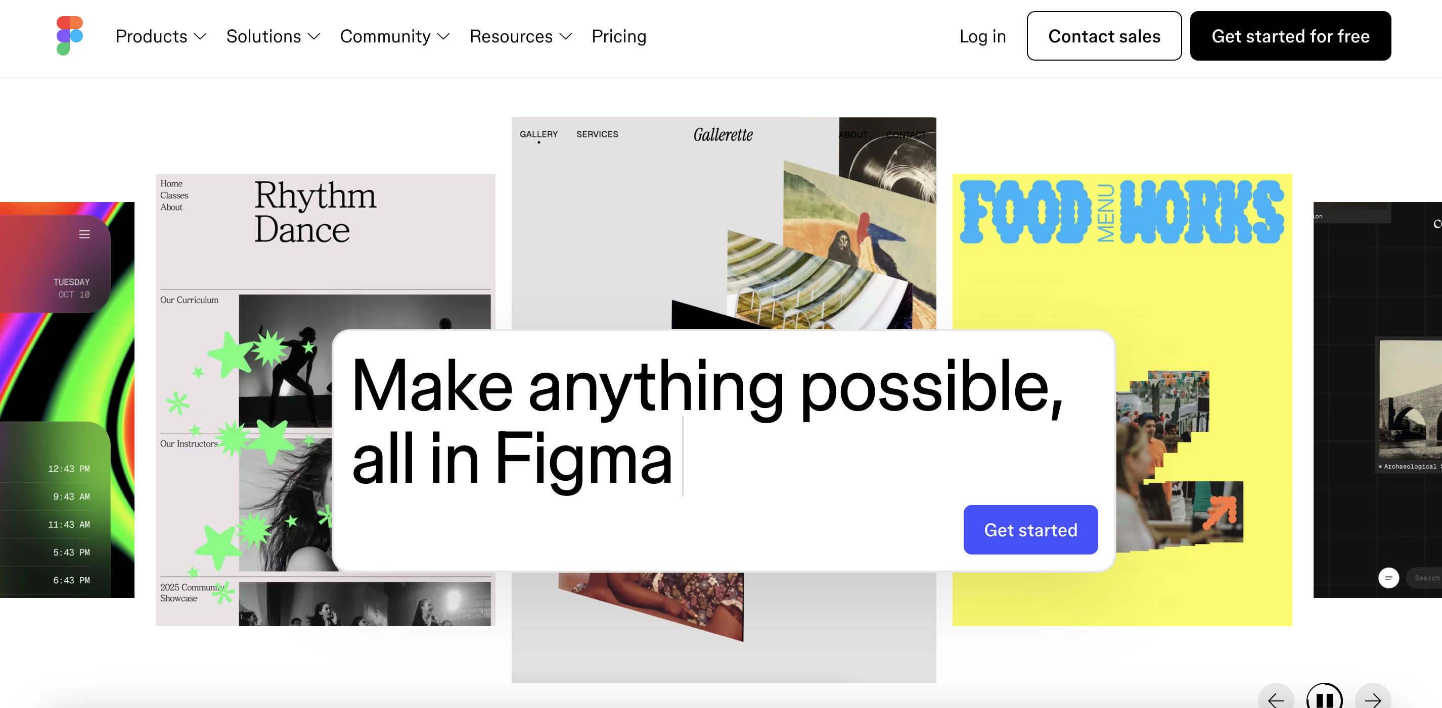 An Image of Figma featuring the headline "Make Anything Possible in Figma."