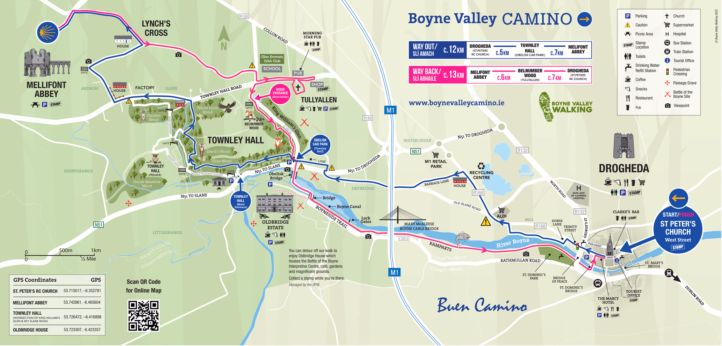 Boyne Camino Illustrative Map