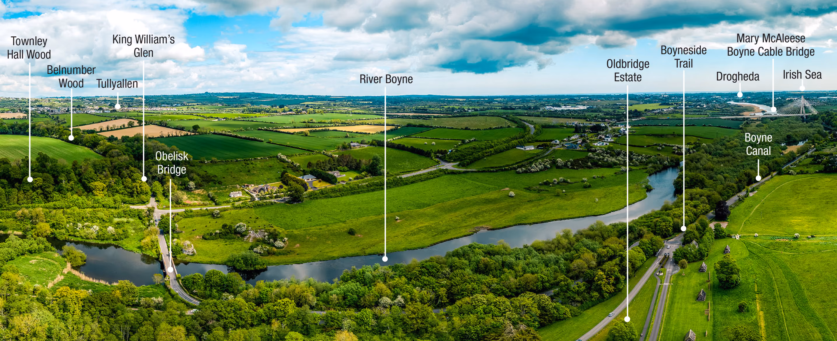 Boyne Valley Camino Aerial Photo