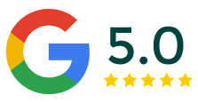 Googlel 5.0 rating logo
