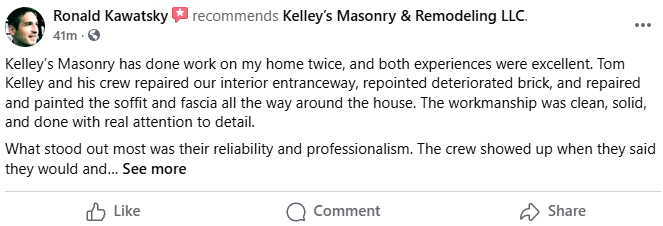 Teresa's facebook testimonial