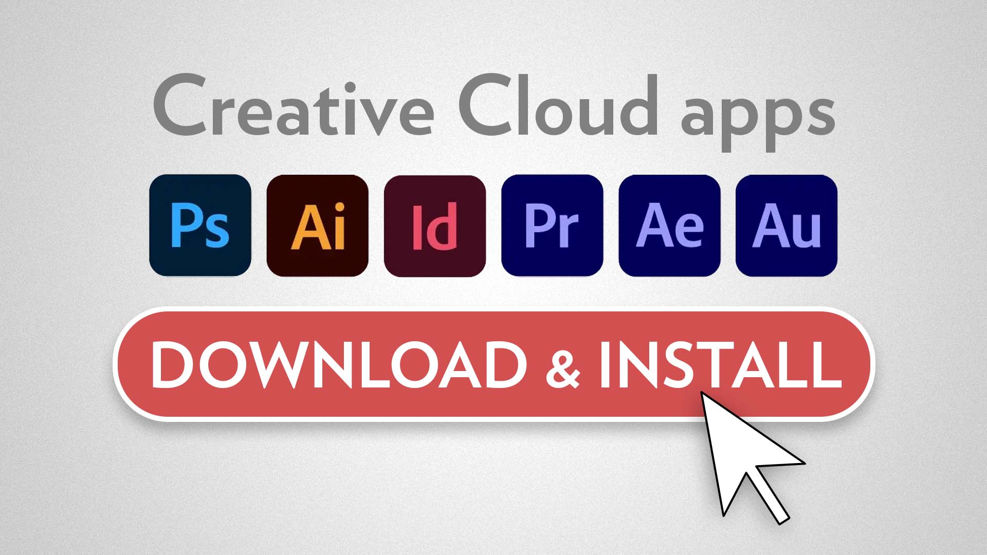 Download and Install Creative Cloud Apps