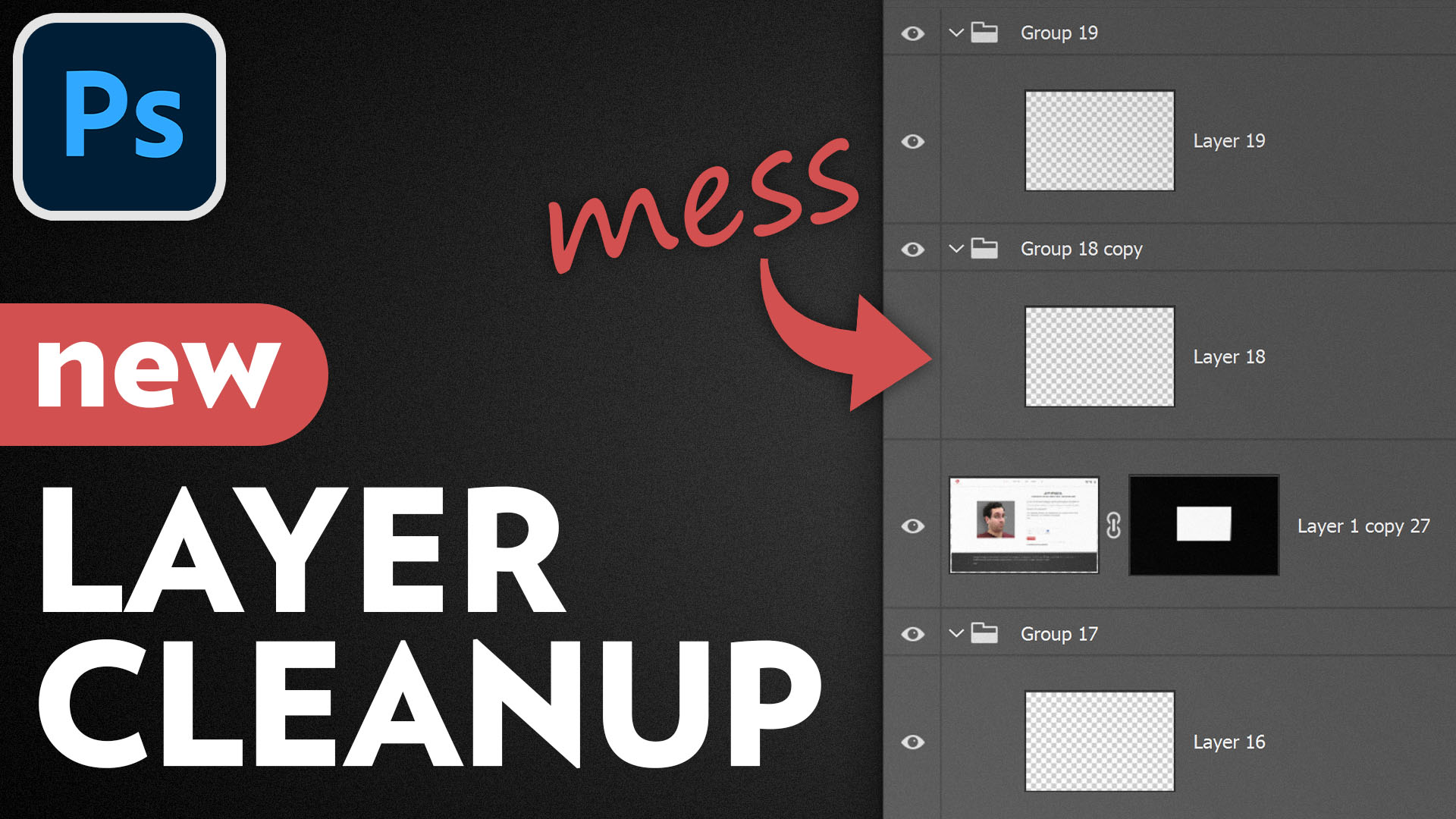 (NEW!) Auto-Rename and Clean-Up Layers | Photoshop